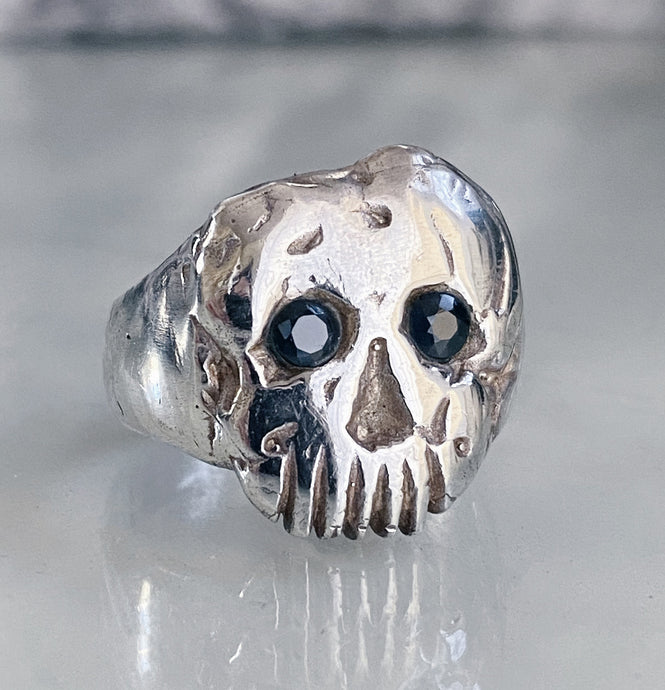 Iron Man Skull Sapphire Ring