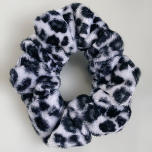 White Leopard Scrunchie